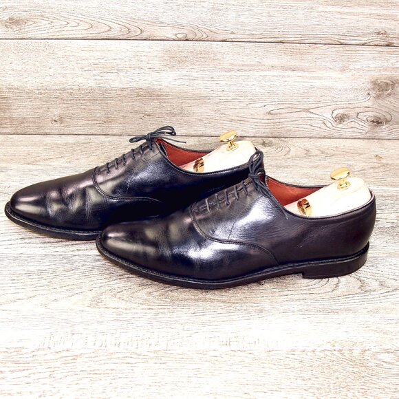 Allen Edmonds CARLYLE Plain Toe Oxford 11 D Black * add $15 new Trees - Picture 7 of 13